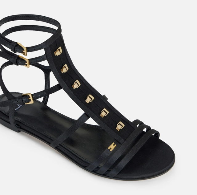 Elisabetta Franchi Flat sandals with hooks - Image 2